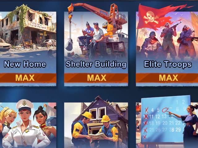 Last Z research branches including New Home, Shelter Building, and Elite Troops